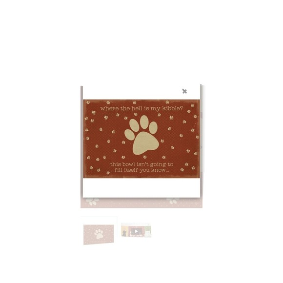 Pet Mat Lg -Where Is My Kibble? - Picture 1 of 1